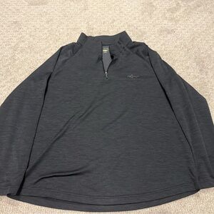 Greg Norman Golf Activewear Black Quarter-Zip Pullover